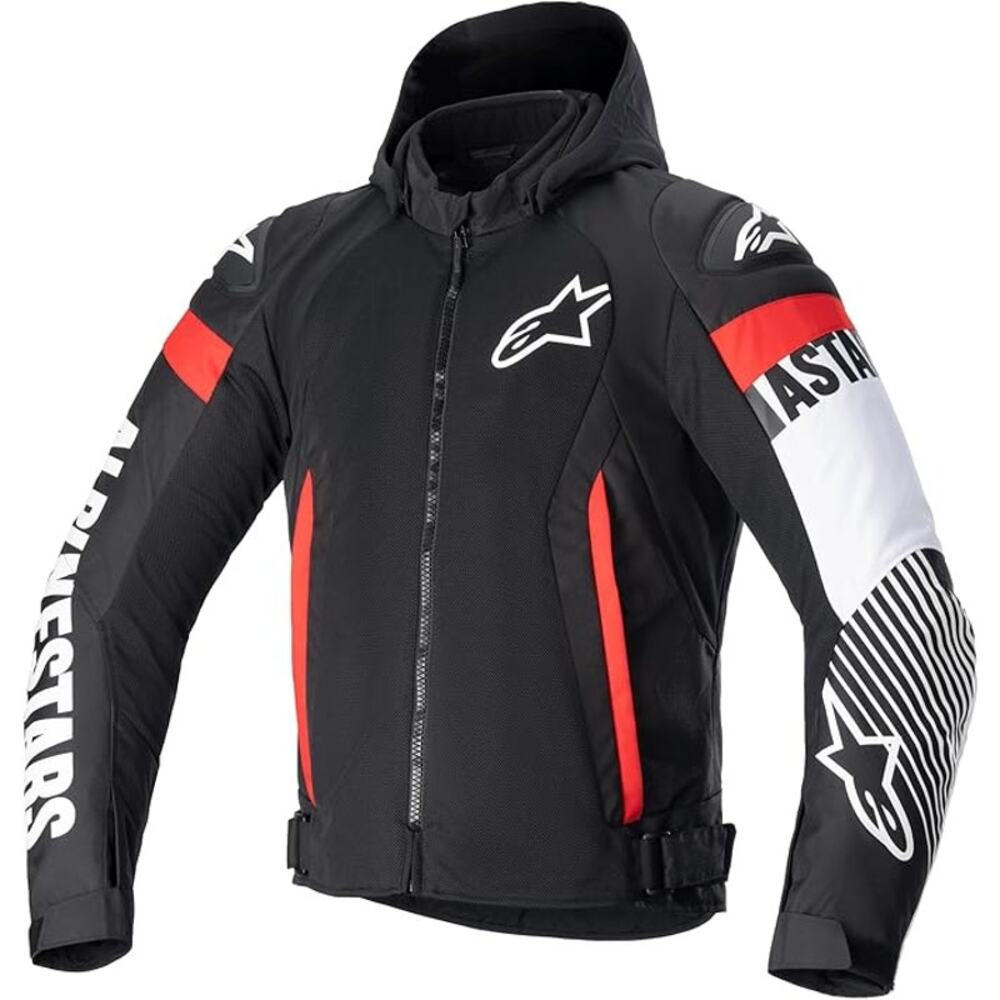 NWT! Alpinestars‎ Zaca Air Jacket Black/White/Red Fluo MED